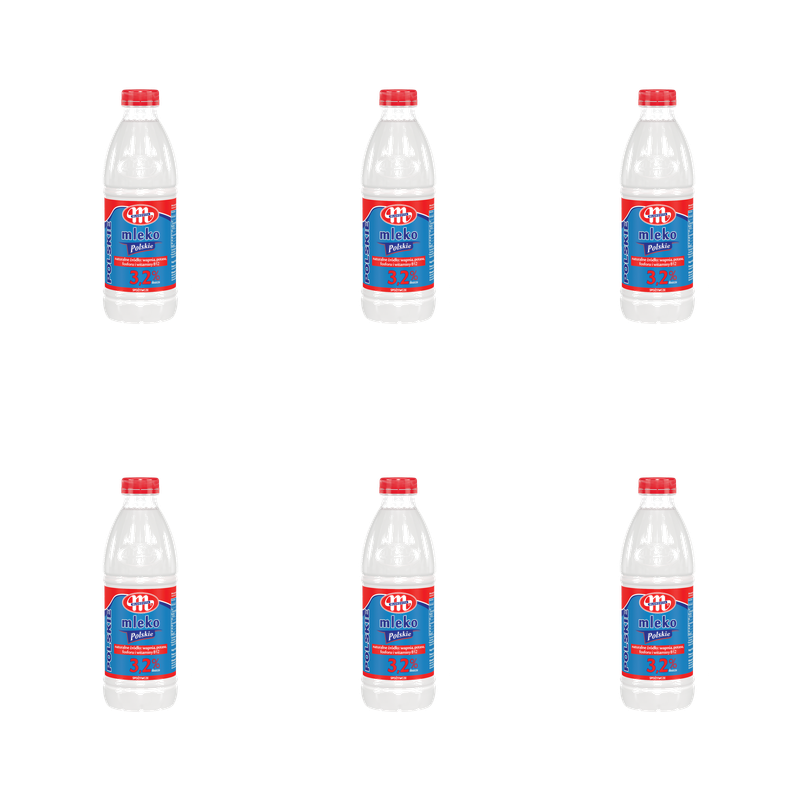 Mlekovita Mleko spożywcze Polskie 3,2% tłuszczu 1L X6
