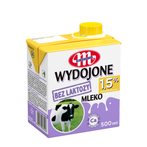 Mlekovita Mleko UHT Wydojone bez laztozy 1,5% tł. 500ml X12