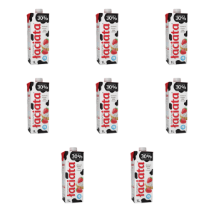 Śmietanka UHT Łaciata 30% karton 1L X8