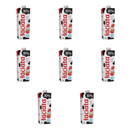 Śmietanka UHT Łaciata 30% karton 1L X8