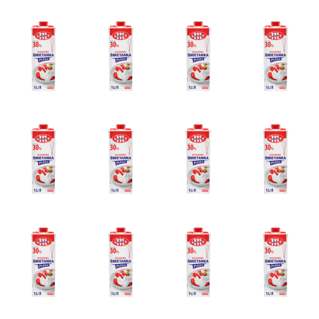 Mlekovita Śmietanka Polska UHT 30% tłuszczu 1l X12