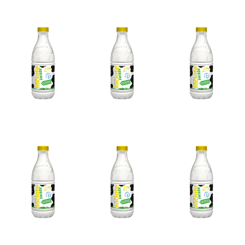Mleko Łaciate 2% 1L butelka PET X6