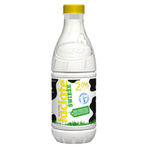 Mleko Łaciate 2% 1L butelka PET X6