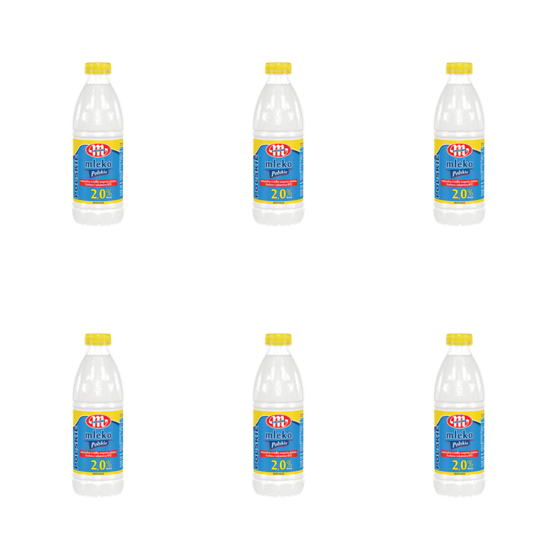 Mlekovita Mleko spożywcze Polskie 2% tłuszczu 1L X6