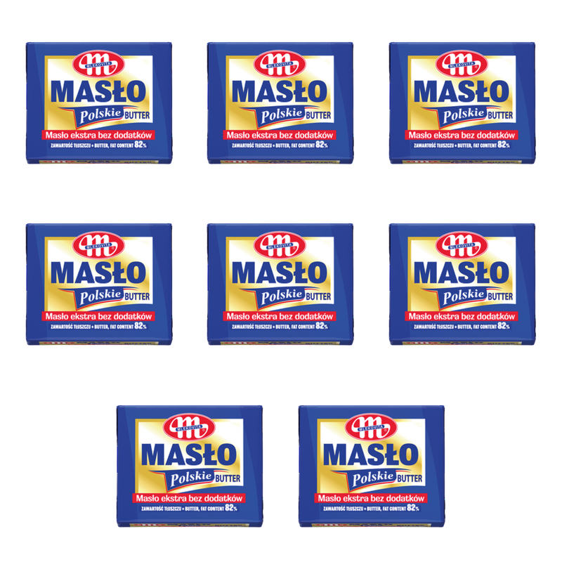 Mlekovita Masło Polskie ekstra 82% tł. 200g X8