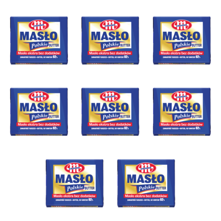 Mlekovita Masło Polskie ekstra 82% tł. 200g X8