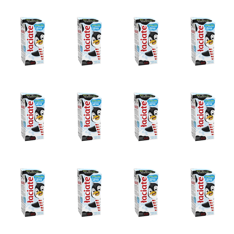 Mleko Łaciate UHT 3,5% 0,2L karton ze słomką X12