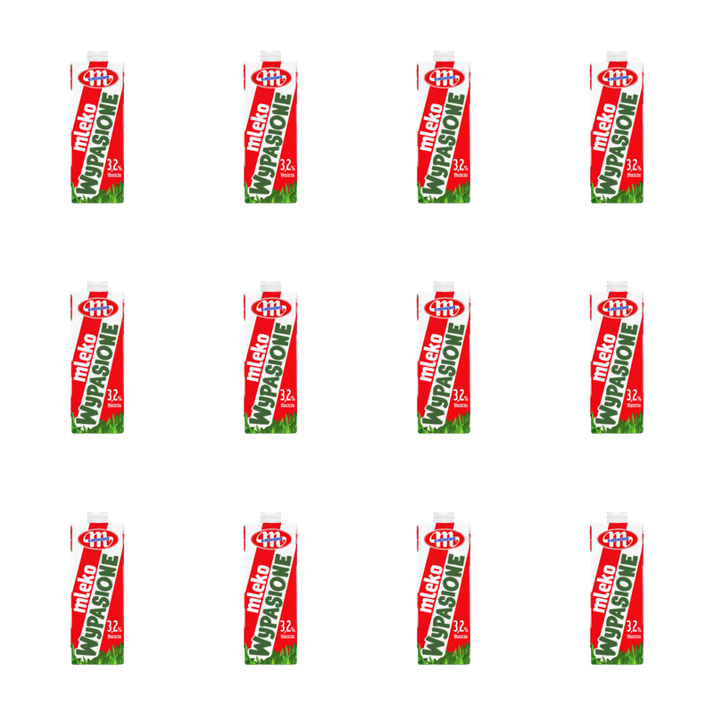 Mlekovita Mleko UHT 3,2% tłuszczu Wypasione 1l X12