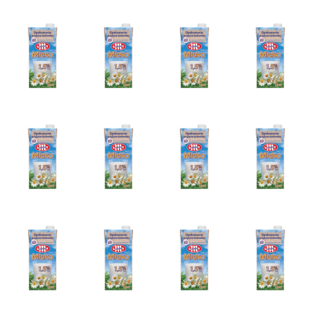 Mlekovita Mleko UHT 1,5% tłuszczu 1l X12