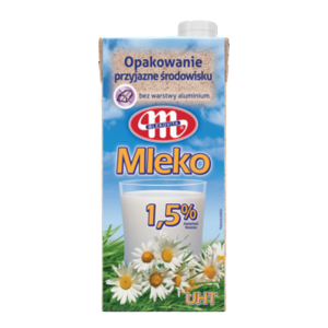 Mlekovita Mleko UHT 1,5% tłuszczu 1l X12