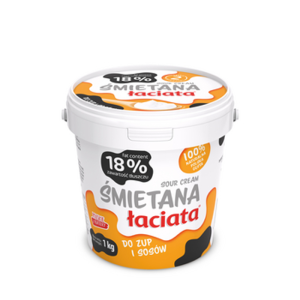 Śmietana Łaciata 18% 1 kg X6