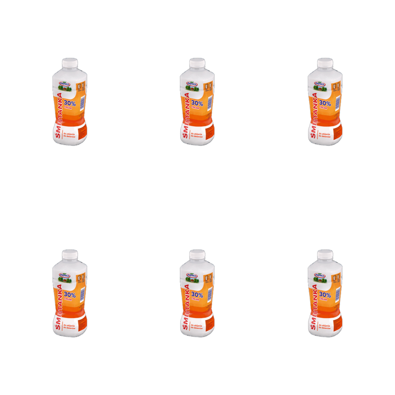Śmietana 30 % UHT Piątnica 1l X6