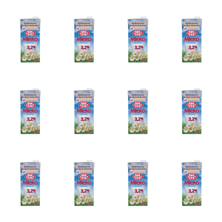 Mlekovita Mleko UHT 3,2% tłuszczu 1l X12