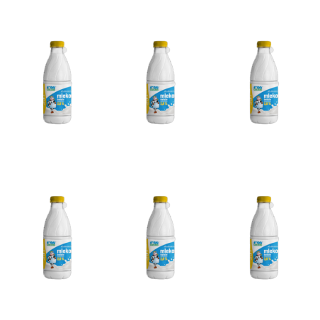 Mleko ROLMLECZ 2% butelka PET 1L X6
