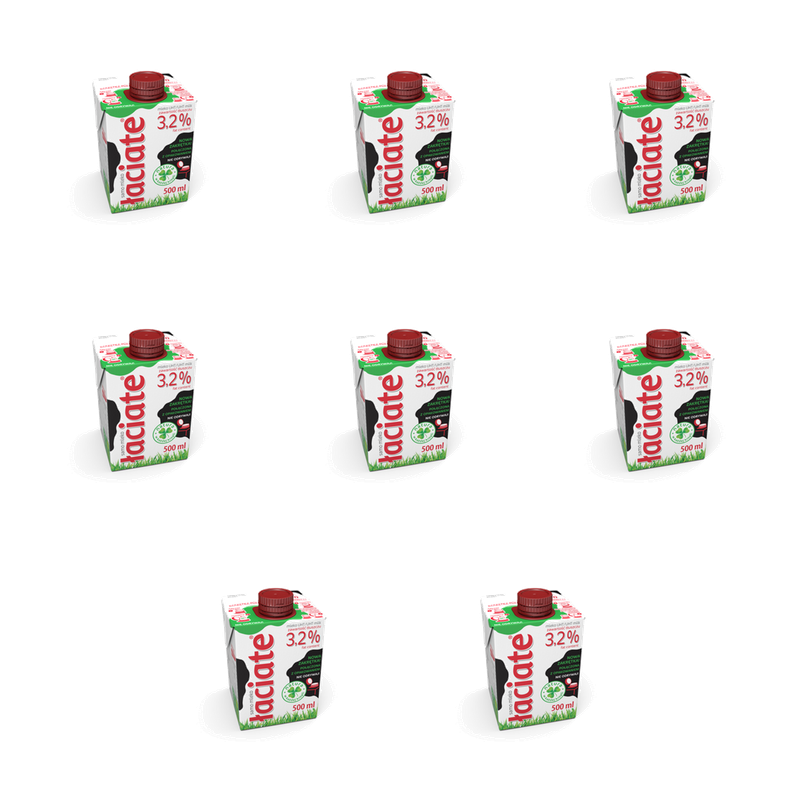 Mleko łaciate UHT 0,5L 3,2% X8