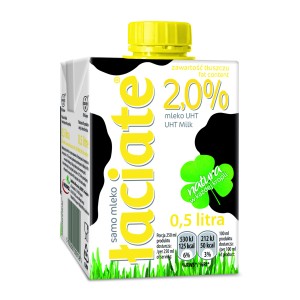 Mleko UHT Łaciate 2% , 500ml X8