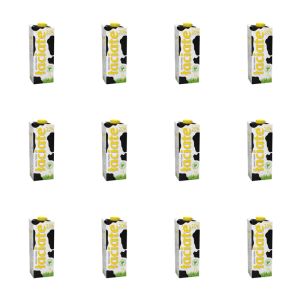 Mleko Polskie Łaciate Krowie UHT w Kartonie Naturalne Świeże 2% 1 L Mlekpol X12