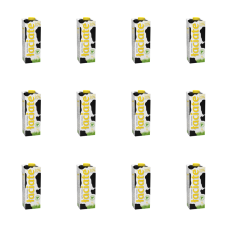 Mleko Polskie Łaciate Krowie UHT w Kartonie Naturalne Świeże 2% 1 L Mlekpol X12