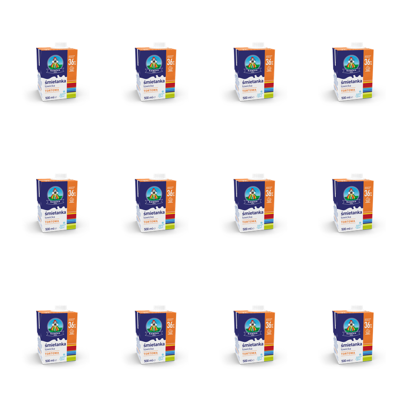 Śmietanka Łowicka UHT 36% 500g Łowicz X12