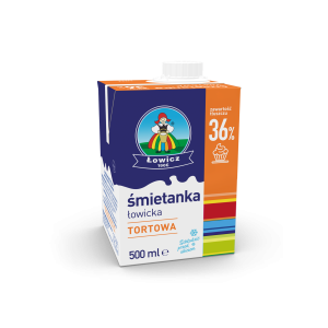 Śmietanka Łowicka UHT 36% 500g Łowicz X12