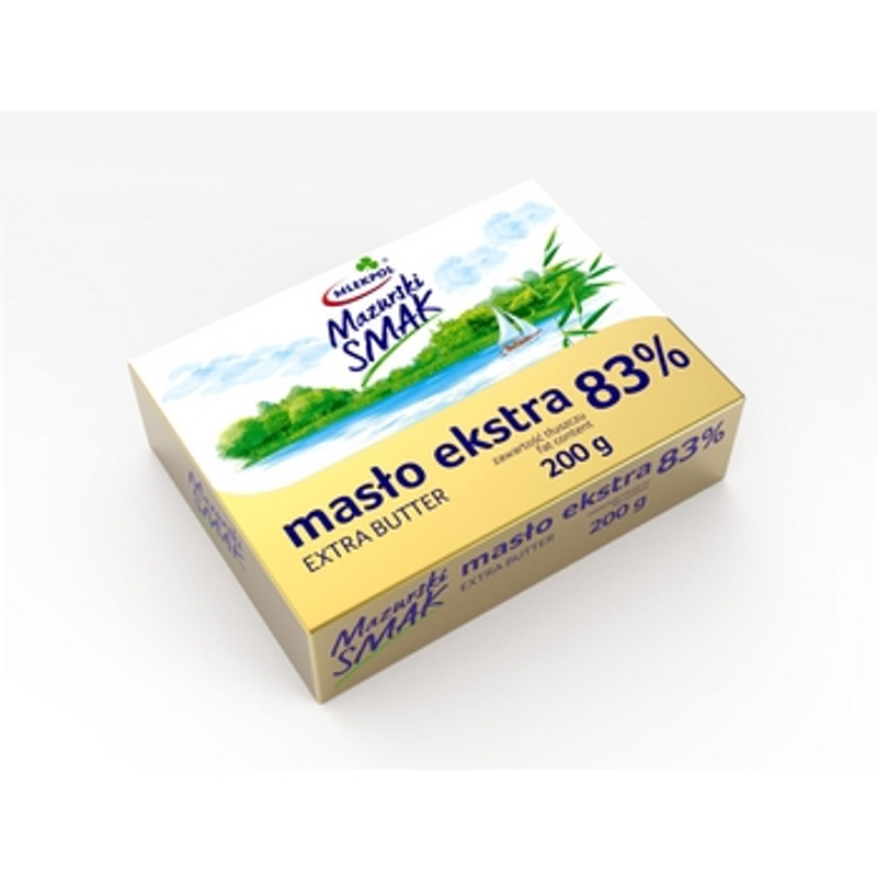 Masło Ekstra Mazurski Smak 200g 83% tł.
