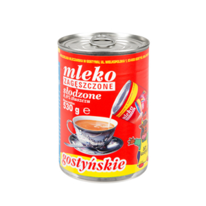Spółdzielnia Mleczarska w Gostyniu. Mleko zagęszczone słodzone gostyńskie 8% tłuszczu 530g X12