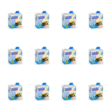 Spółdzielnia Mleczarska w Gostyniu. Mleko zagęszczone niesłodzone gostyńskie light 4% tłuszczu 500g X12