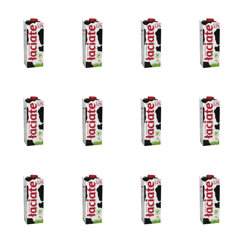 Mleko UHT Łaciate 3,2% , 1 l X12
