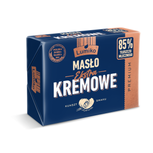 Lumiko Masło Extra 85% Tłuszczu 200g Spożywcze Naturalne Wysokiej Jakości