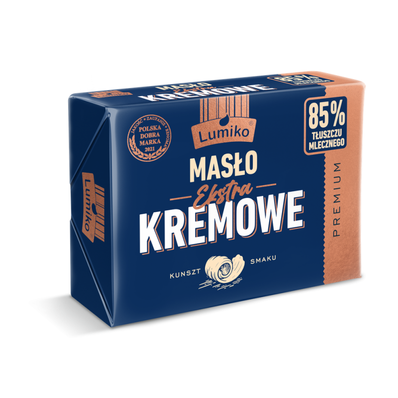 Lumiko Masło Extra 85% Tłuszczu 200g Spożywcze Naturalne Wysokiej Jakości
