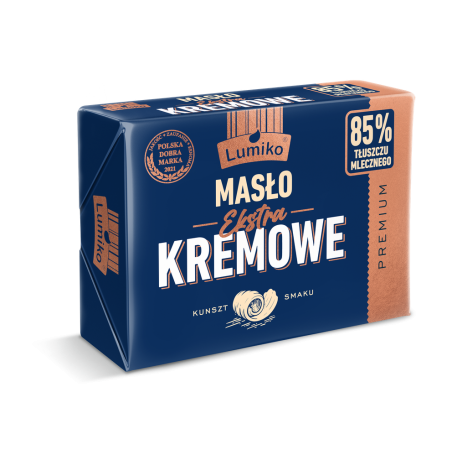 Lumiko Masło Extra 85% Tłuszczu 200g Spożywcze Naturalne Wysokiej Jakości