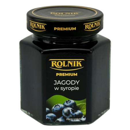 Jagody w syropie 320 g Rolnik