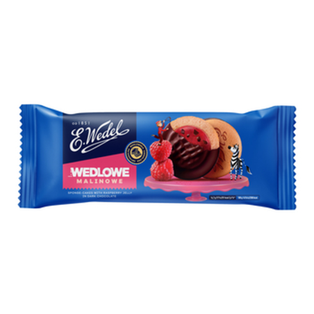 E.Wedel Biszkopty Wedlove z galaretką malinowe 147g