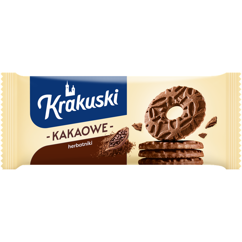 Krakuski Herbatniki Kakaowe 163g