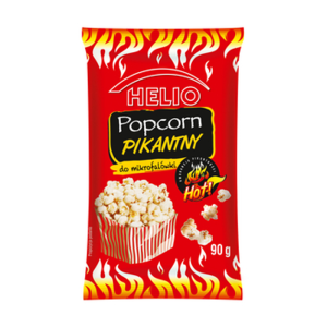 Popcorn do mikrofalówki pikantny 90 g HELIO