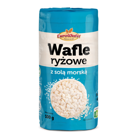 Eurowafel Wafle ryżowe z solą morską 100g