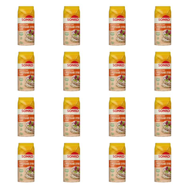 Sonko. Wafle ryżowe z pestkami dyni i algami 130 g. X16