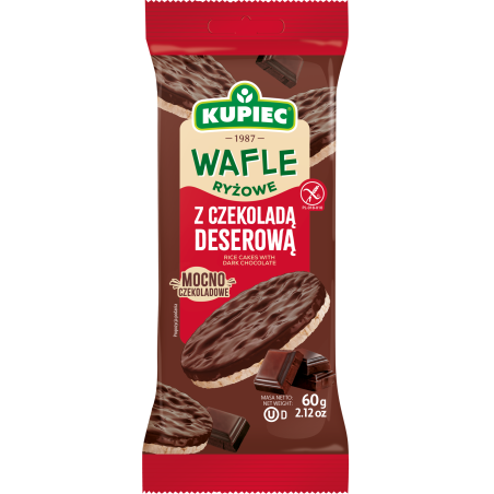 Kupiec wafle ryżowe w deserowej czekoladzie 60G
