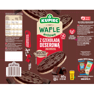 Kupiec wafle ryżowe w deserowej czekoladzie 60G