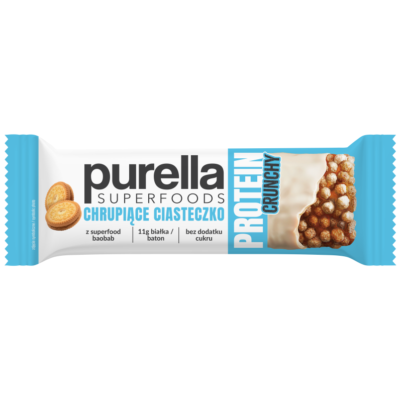 Purella baton proteinowy chrupiące ciasteczko 45g