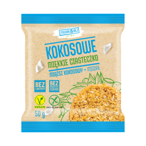 Frank & Oli Kokosowe miękkie ciasteczko miąższ kokosowy + migdał 50 g