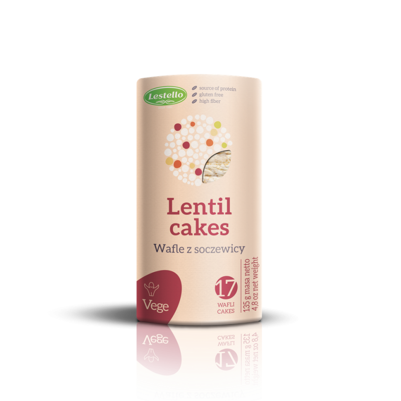 Lestello wafle z soczewicy 135g