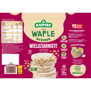 Kupiec wafle ryżowe wieloziarniste 90G