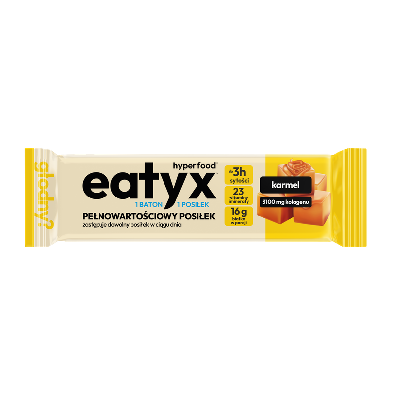 Eatyx pełnowartościowy posiłek w formie batona z nadzieniem karmelowym i ciemną czekoladą, 60 g