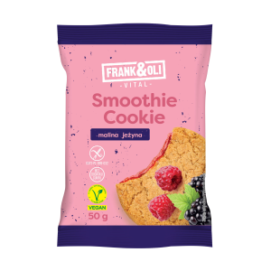 Frank & Oli Smoothie Cookie ciastko owsiane z nadzieniem z maliny i jeżyny 50 g