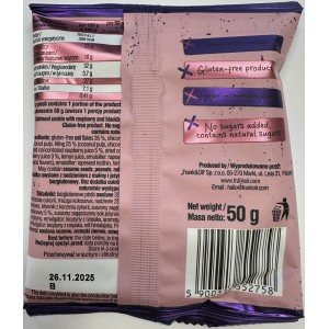 Frank & Oli Smoothie Cookie ciastko owsiane z nadzieniem z maliny i jeżyny 50 g