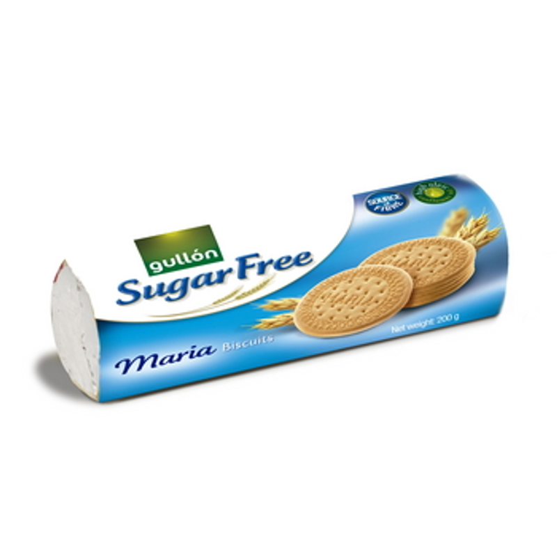 Gullon herbatniki Maria 200 g, bez cukru, zawierają substancję słodzącą.