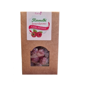 KARWIT Karmelki bezcukrowe o smaku malinowym 120g