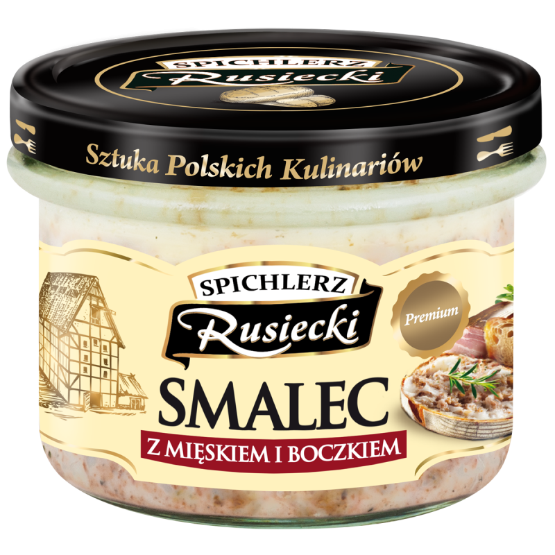 Spichlerz Rusiecki Smalec z mięskiem i boczkiem 160g