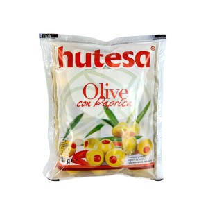 Hutesa Oliwki zielone z pastą paprykową 180g